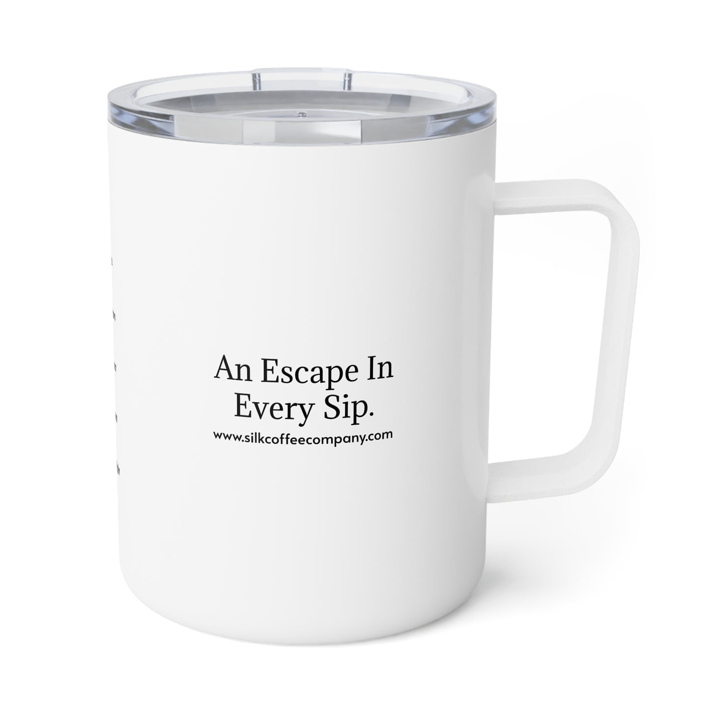 "Silk To Go" Insulated 10oz Mug — Personalized Coffee Order Tumbler