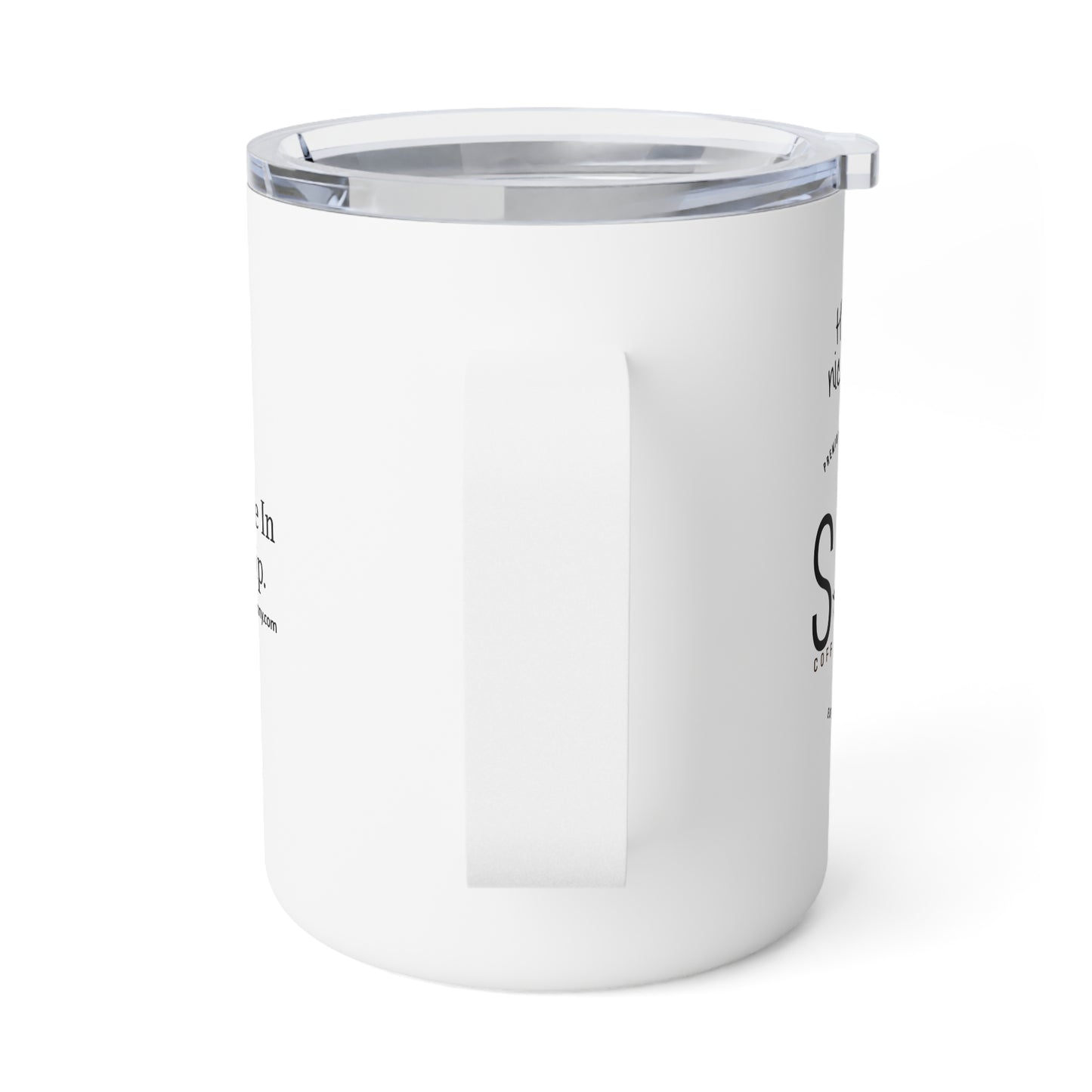 "Silk To Go" Insulated 10oz Mug — Personalized Coffee Order Tumbler
