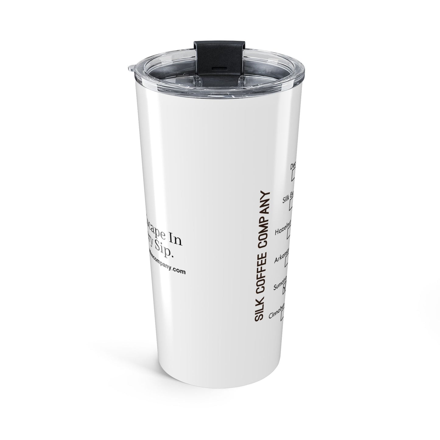 20oz "Silk To Go" Insulated Tumbler — Personalized Coffee Order Tumbler