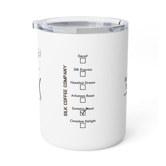 "Silk To Go" Insulated 10oz Mug — Personalized Coffee Order Tumbler